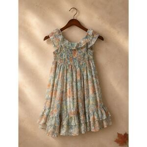 Cupcakes and Cashmere Girls Floral Ruffle Dress Size 4T